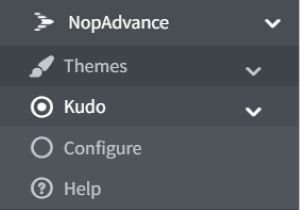 kudo theme admin navigation menu